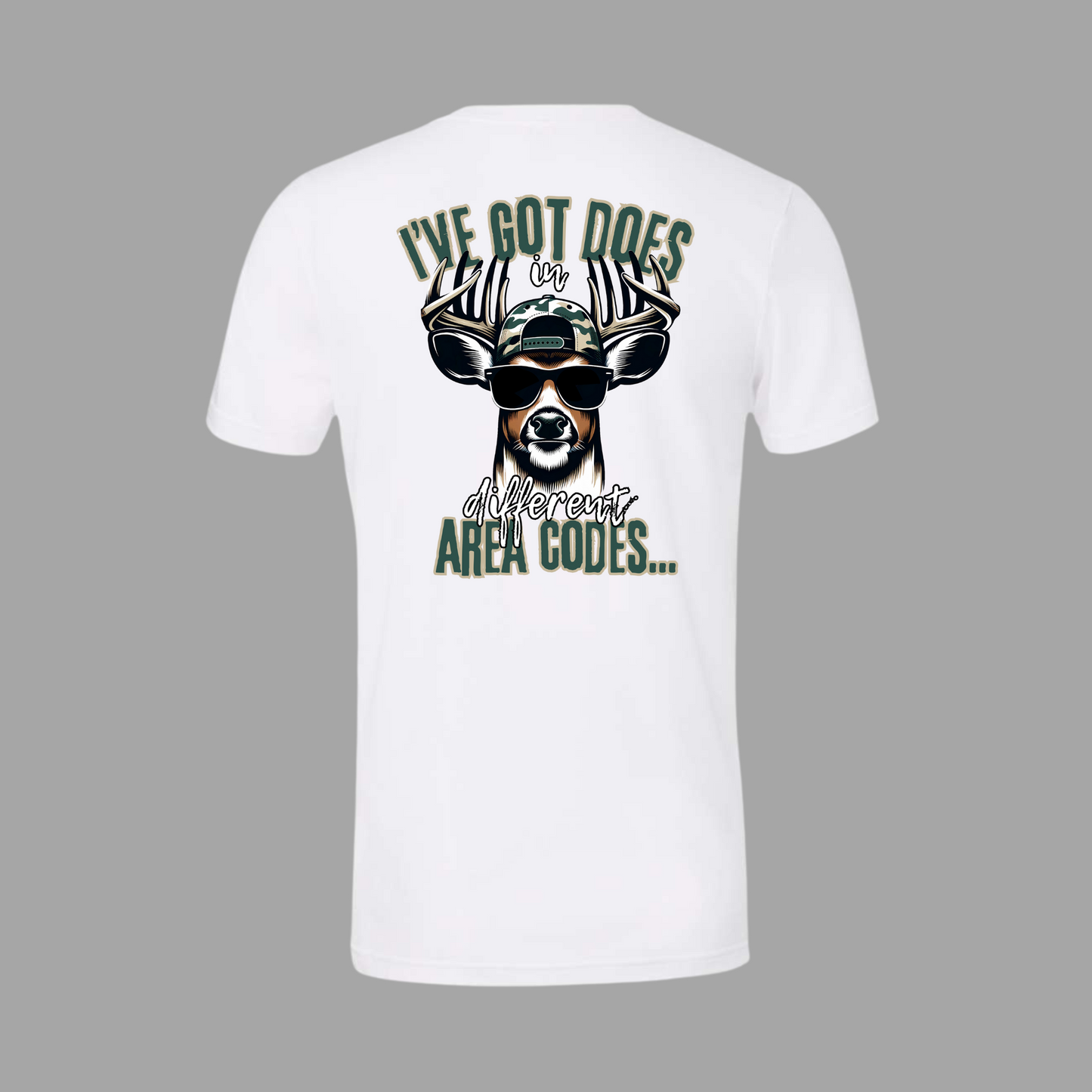 I've Got Does in Different Area Codes Short Sleeve Adult Tee