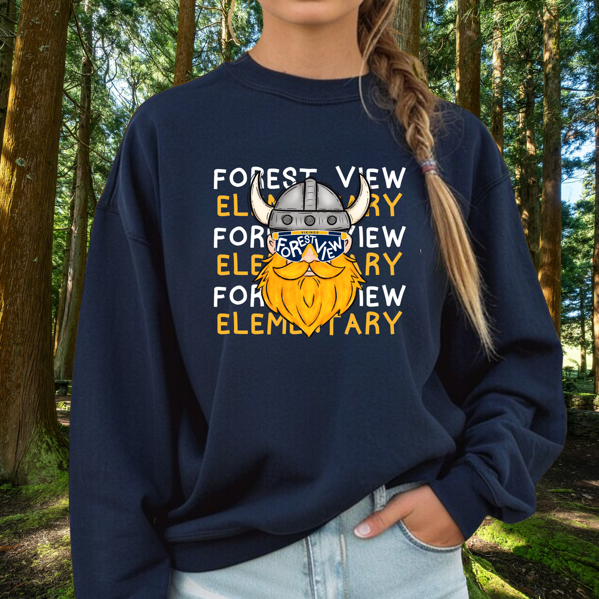 Forest View Elementary UNISEX Crewneck Sweatshirt