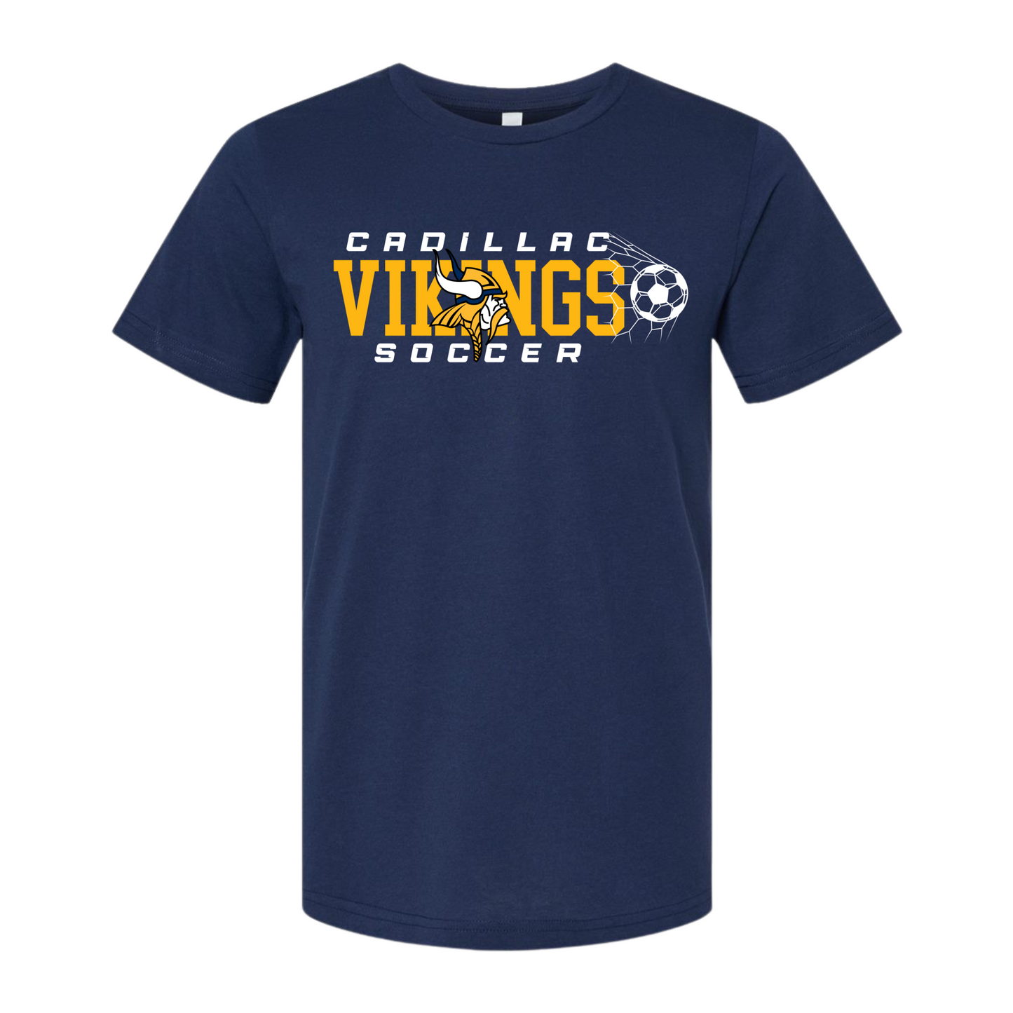 Cadillac Vikings Boys Soccer ADULT T-Shirt - PLAYER PACKAGE PRICING