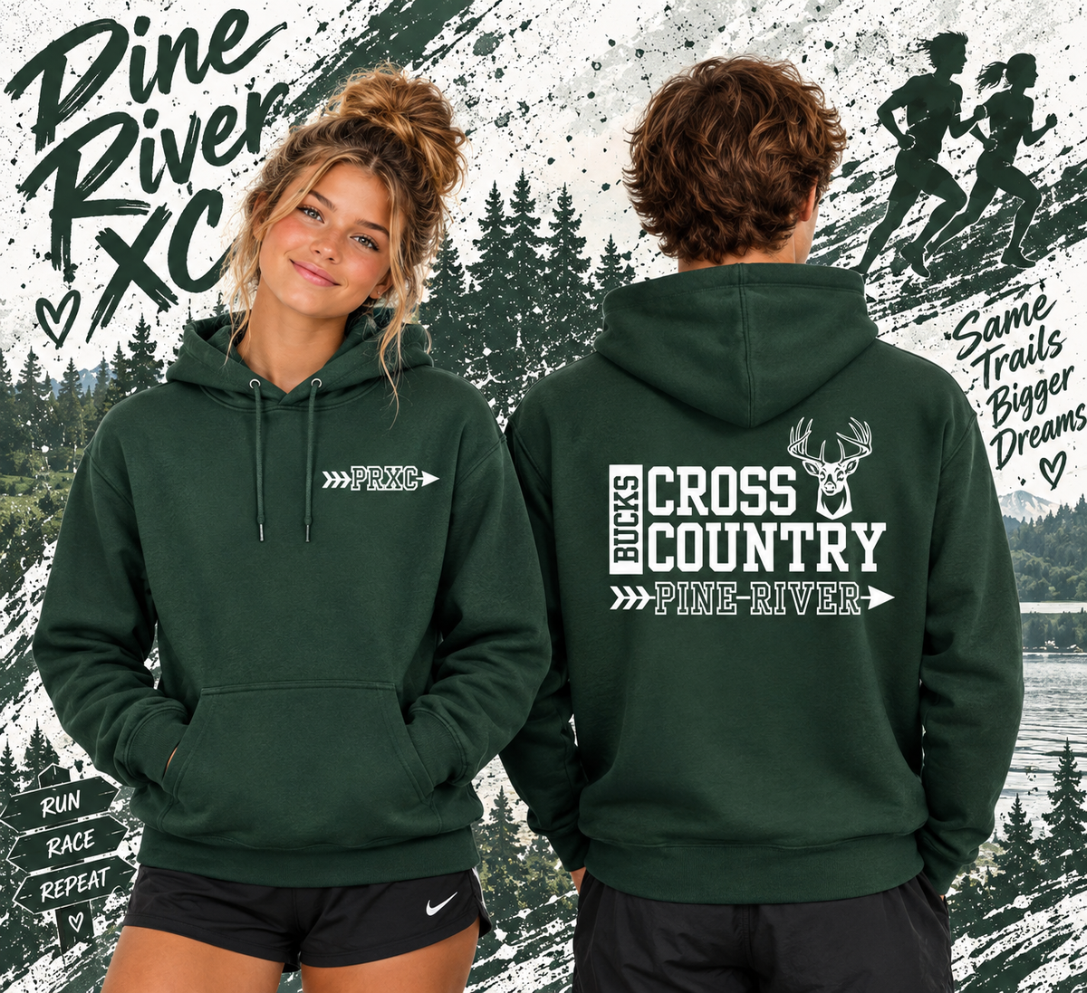 Pine River Cross Country UNISEX Hoodie