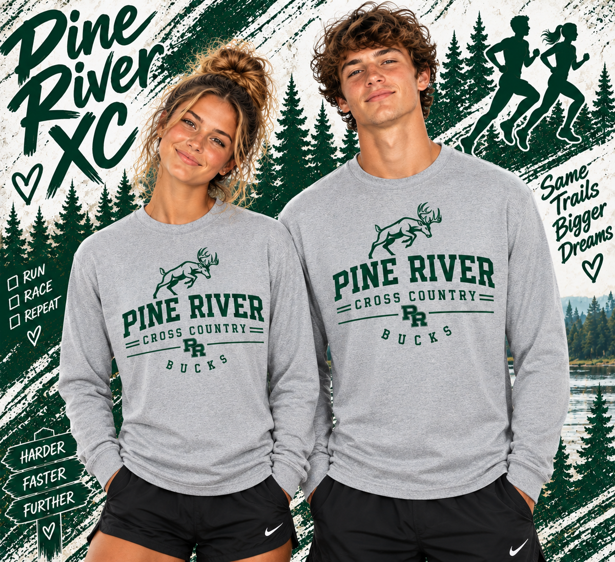 Pine River Cross Country UNISEX Long-Sleeve T-Shirt