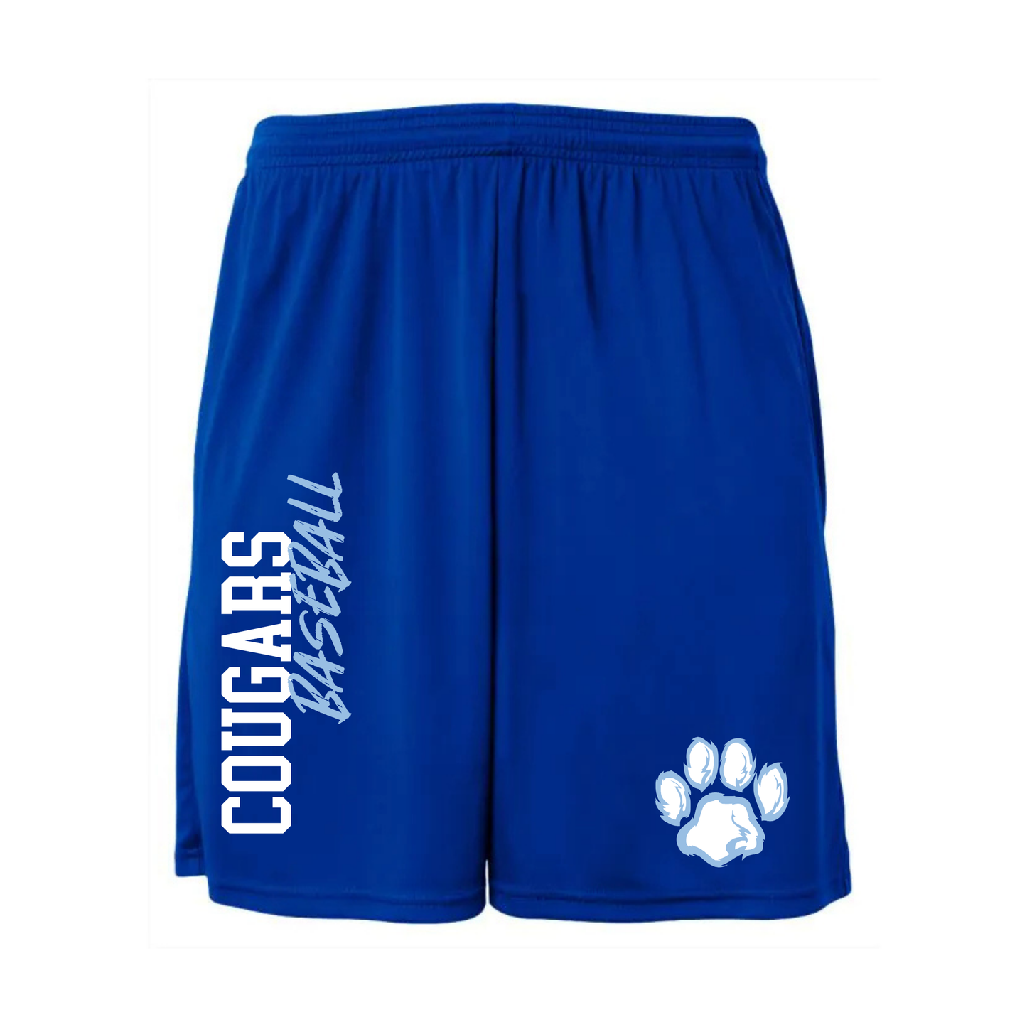 Great Lakes Cougars Baseball Dri-Fit Cooling Performance Shorts w/ Pockets