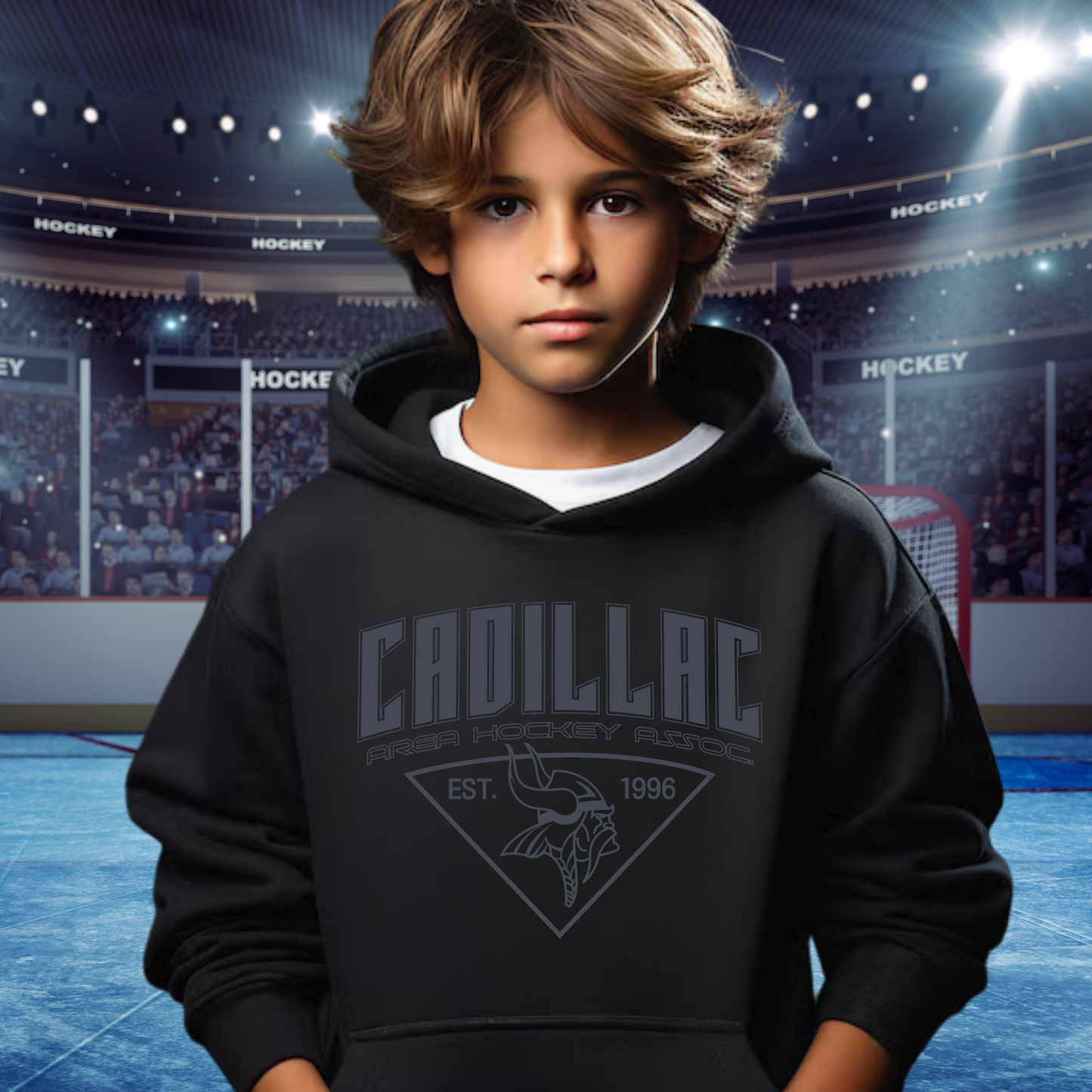 BLACKOUT CAHA Hockey Unisex YOUTH Hoodie