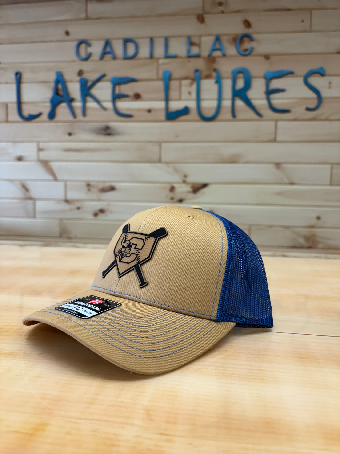 Cadillac Vikings Baseball Leather Patch Hat