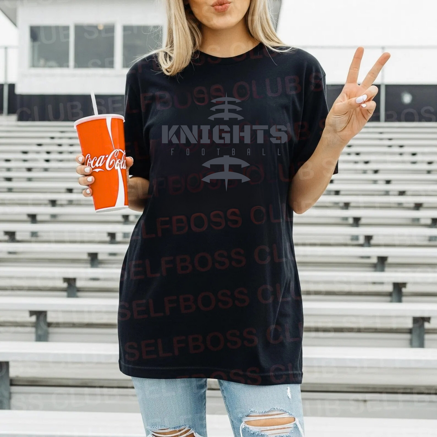 BLACKOUT Knights Junior Football ADULT Unisex T-Shirt