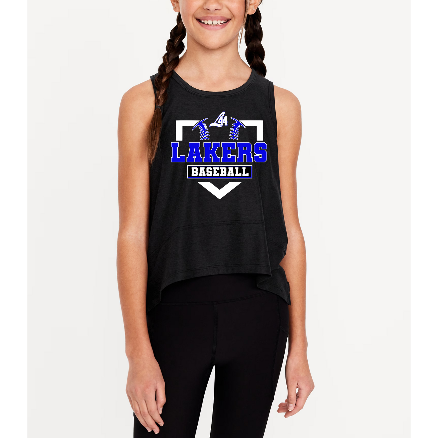 Latitude 44 Lakers Baseball GIRL'S Racerback Tank Top