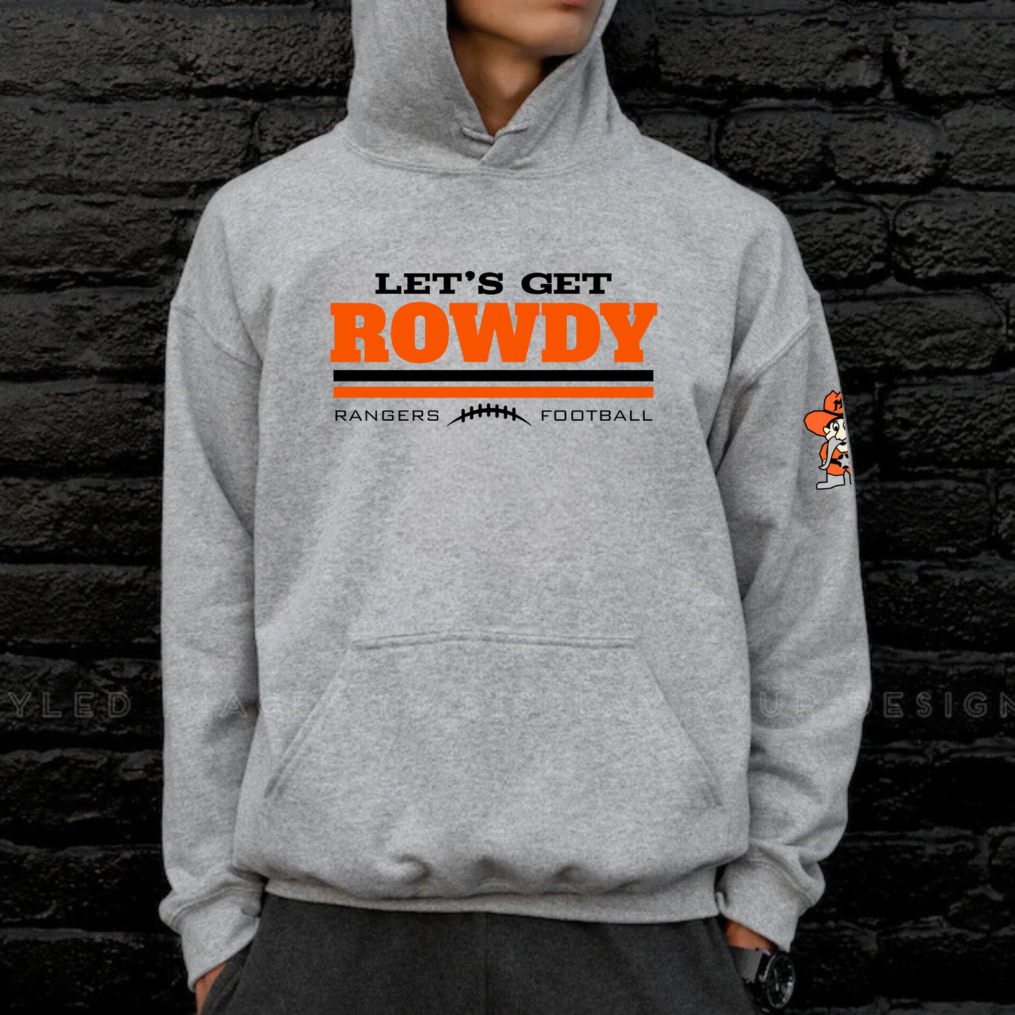 Let's Get ROWDY Manton Rangers Football Unisex YOUTH Hoodie