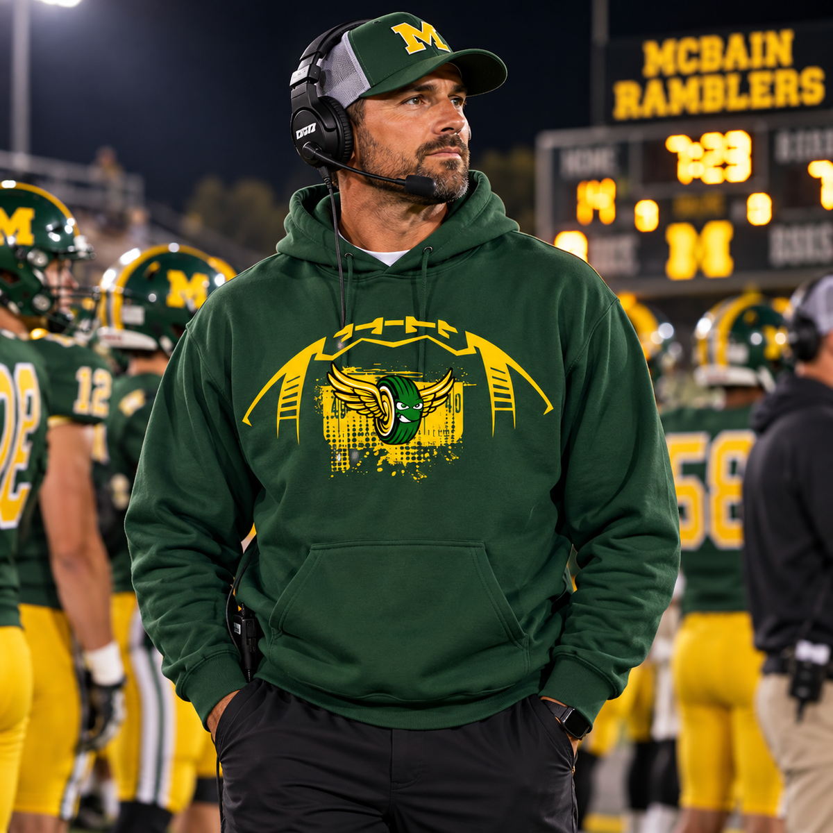 MCBAIN Ramblers Football UNISEX Hoodie