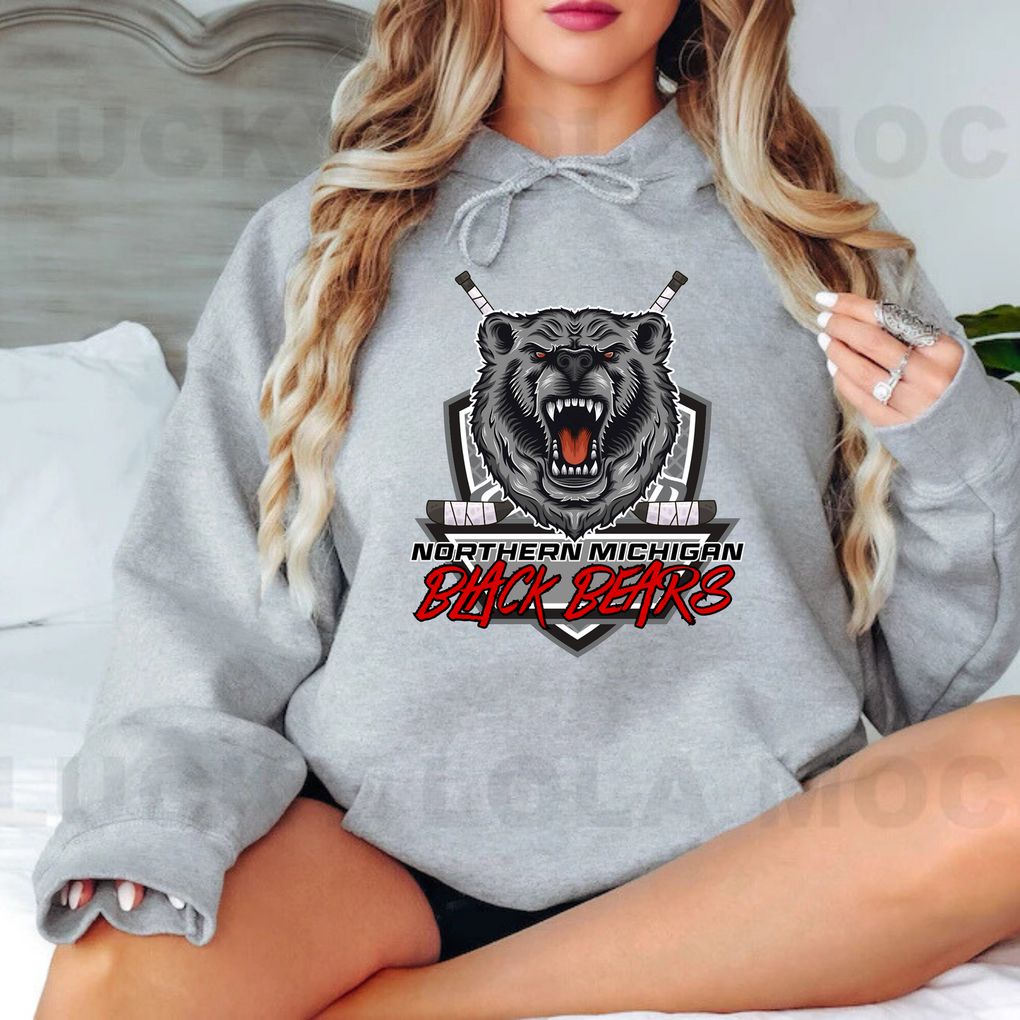 Northern Michigan Black Bears Hockey ADULT Hoodie
