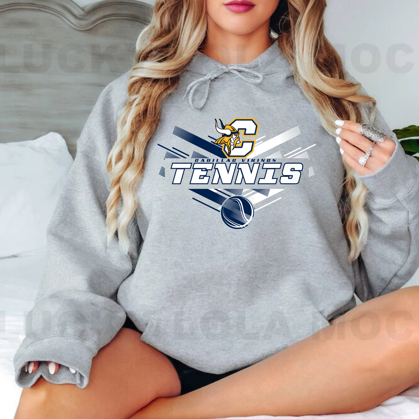 Cadillac Vikings Tennis ADULT Hoodie