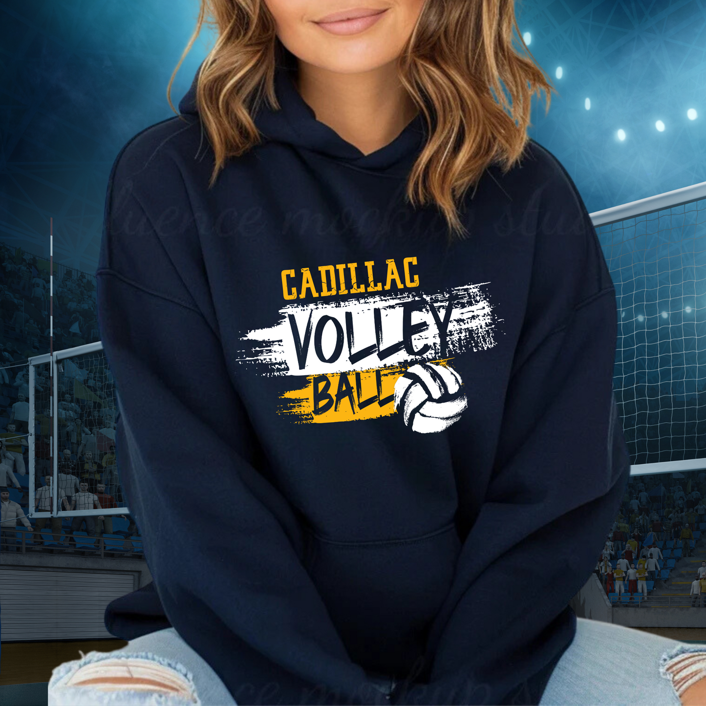 Cadillac Volleyball ADULT Hoodie