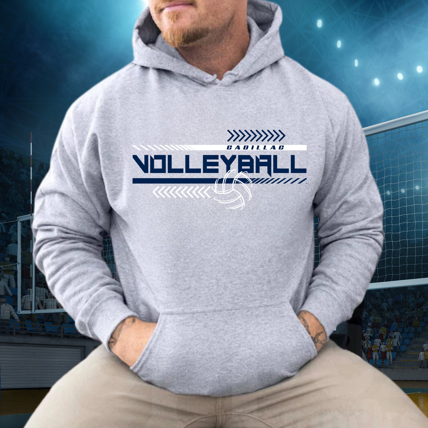 Cadillac Volleyball ADULT Hoodie