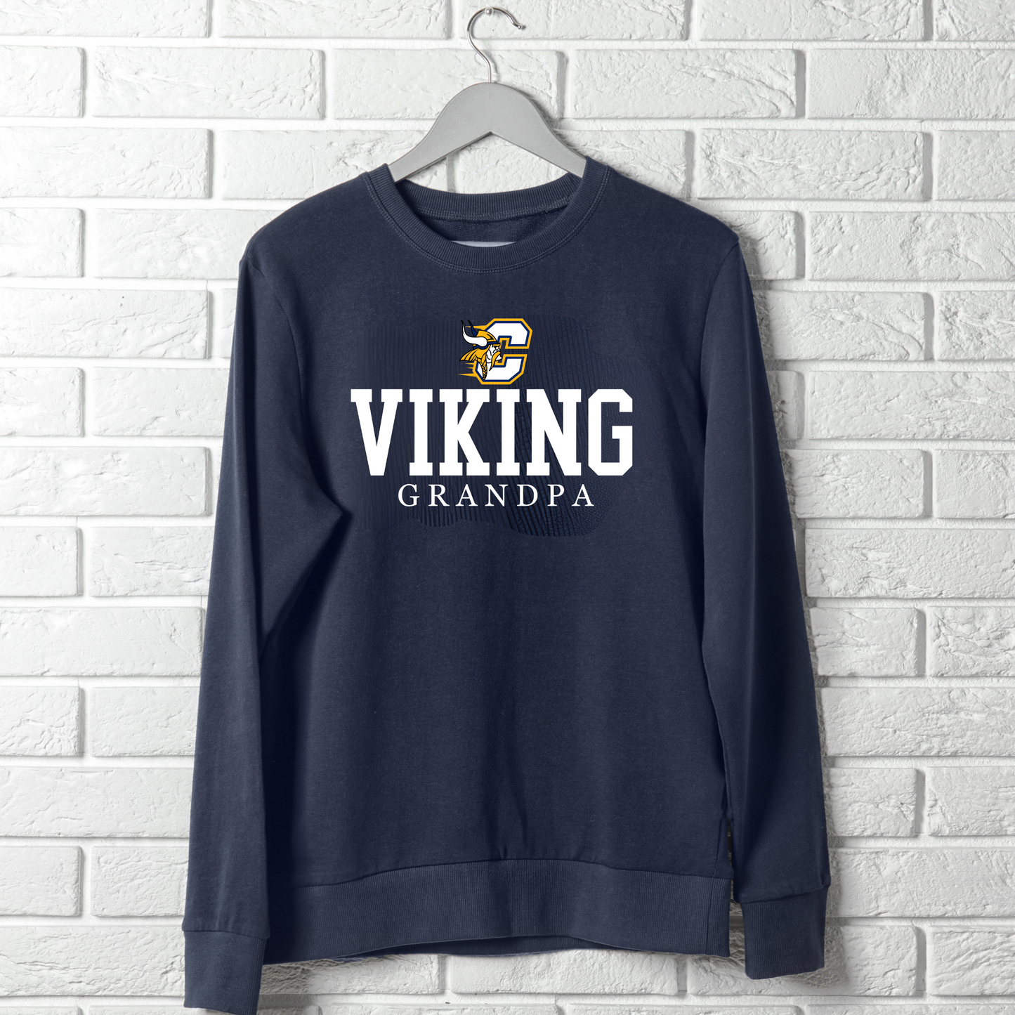 Viking Grandpa Adult Crewneck Sweatshirt