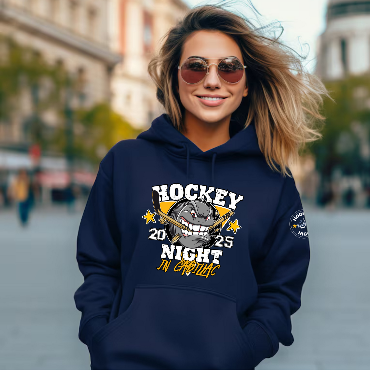 2025 HOCKEY NIGHT IN CADILLAC Tournament Sweatshirts