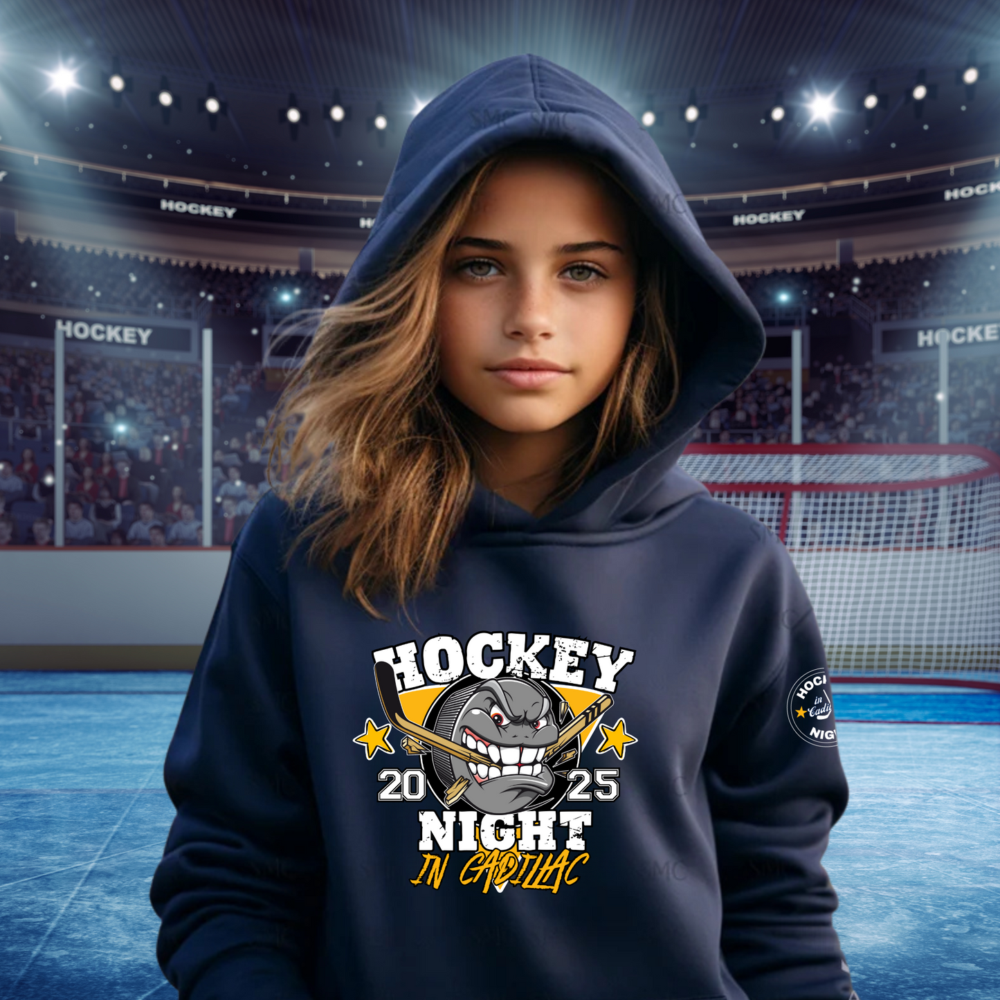 2025 HOCKEY NIGHT IN CADILLAC Tournament Sweatshirts