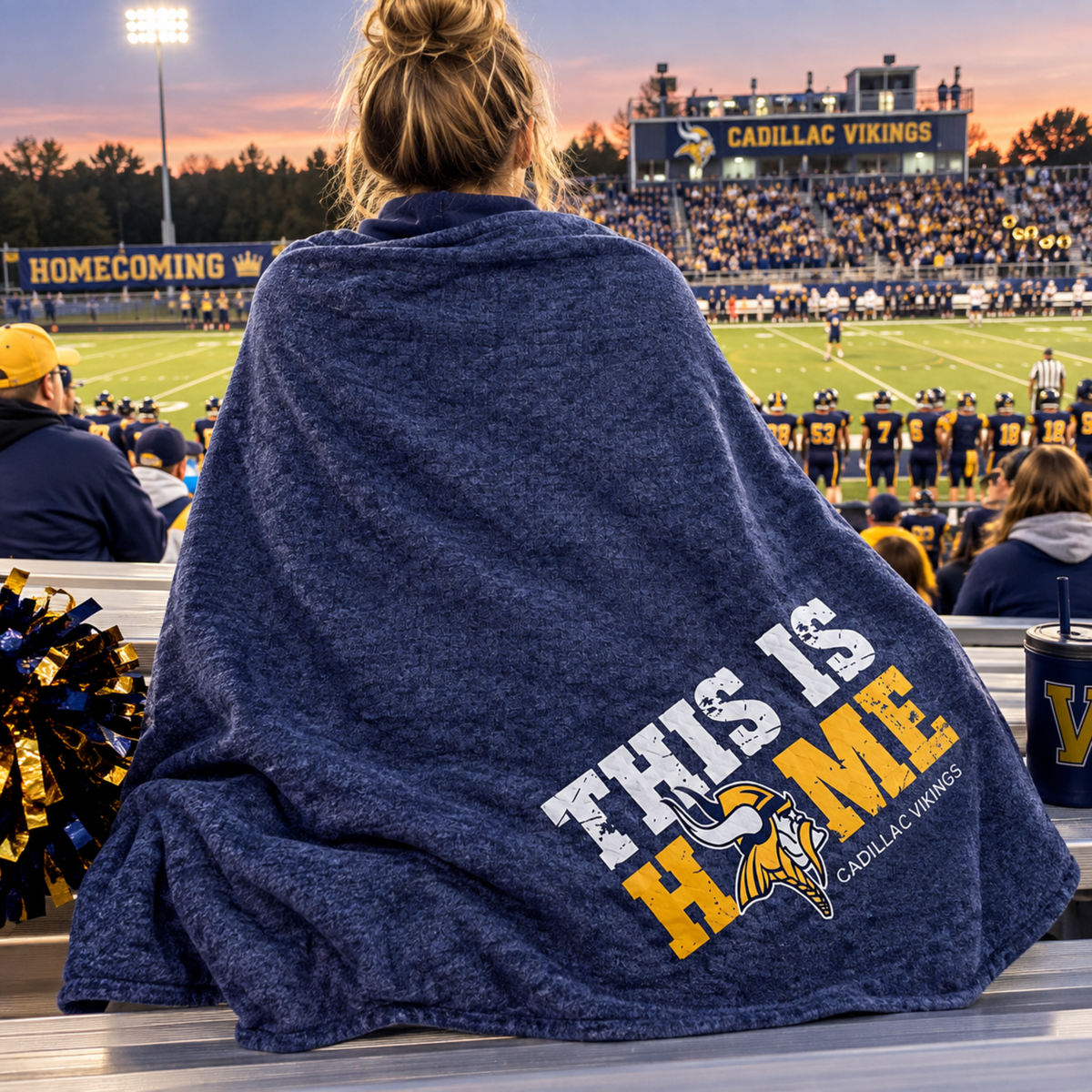 This is Home Cadillac Game Day Blanket