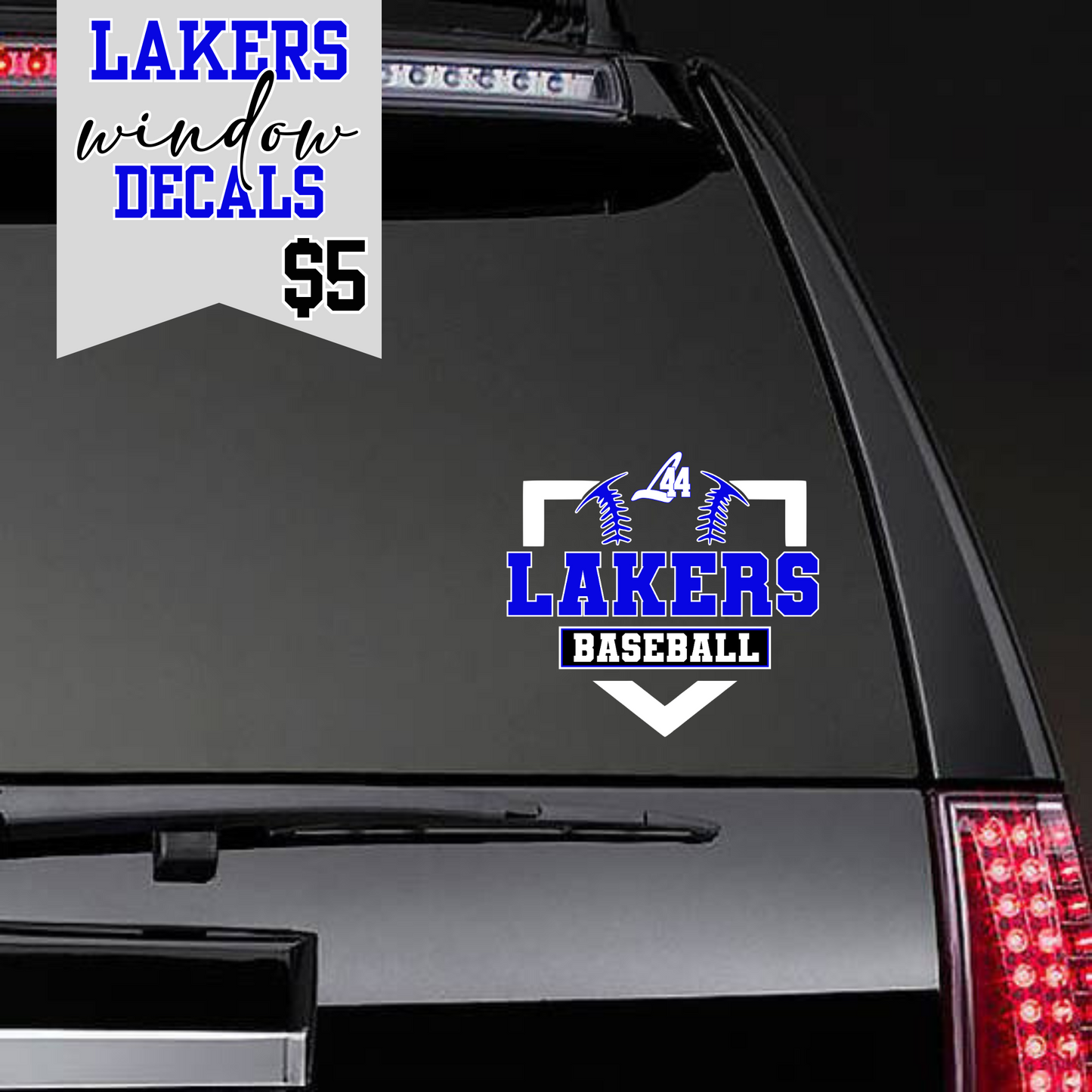 Latitude 44 Lakers Baseball Auto Decal