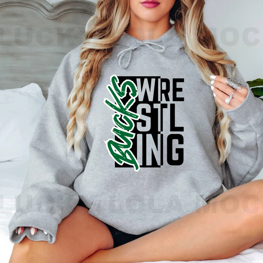 Pine River Bucks Wrestling ADULT Hoodie