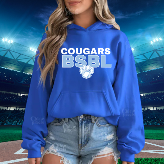 Great Lakes Cougars Baseball ADULT Hoodie
