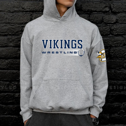Cadillac Vikings Wrestling Unisex YOUTH Hoodie