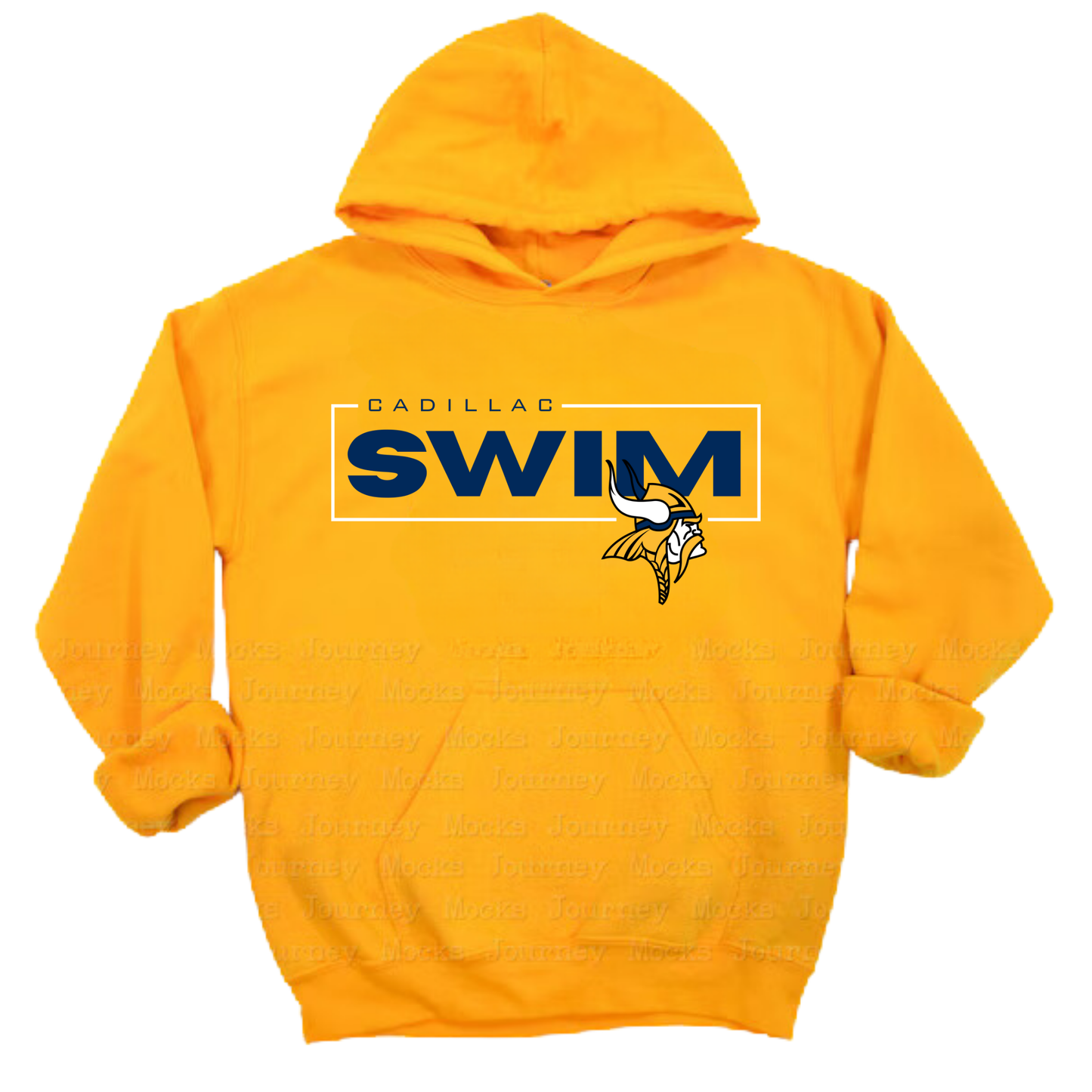 Cadillac Vikings Swim ADULT Hoodie