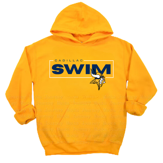 Cadillac Vikings Swim ADULT Hoodie