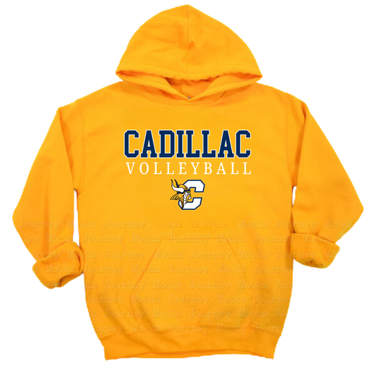 Cadillac Vikings Volleyball Unisex YOUTH Hoodie