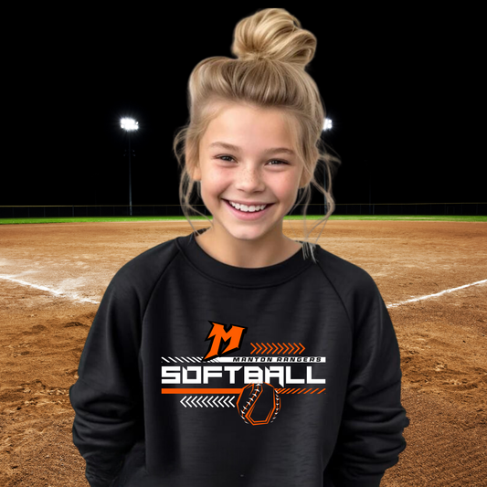 Manton Rangers Softball YOUTH Crewneck Sweatshirt