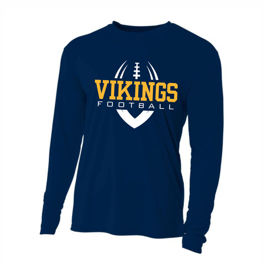 Cadillac Vikings Football DRI-FIT Cooling Performance Long-Sleeve T-Shirt