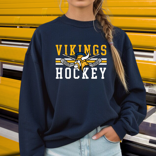 Cadillac Vikings Hockey ADULT Unisex Crewneck Sweatshirt