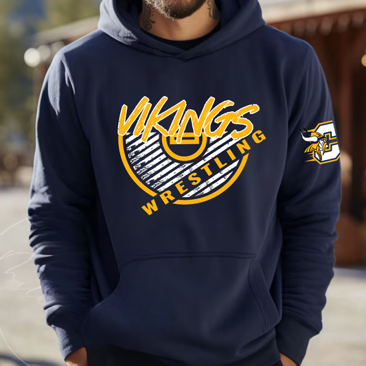 Vikings Wrestling ADULT Hoodie