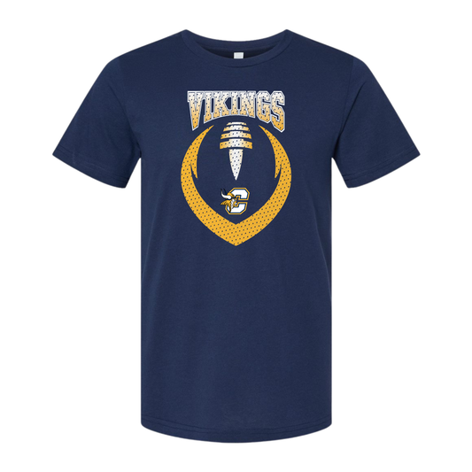 Cadillac Vikings Football UNISEX T-Shirt - NAVY