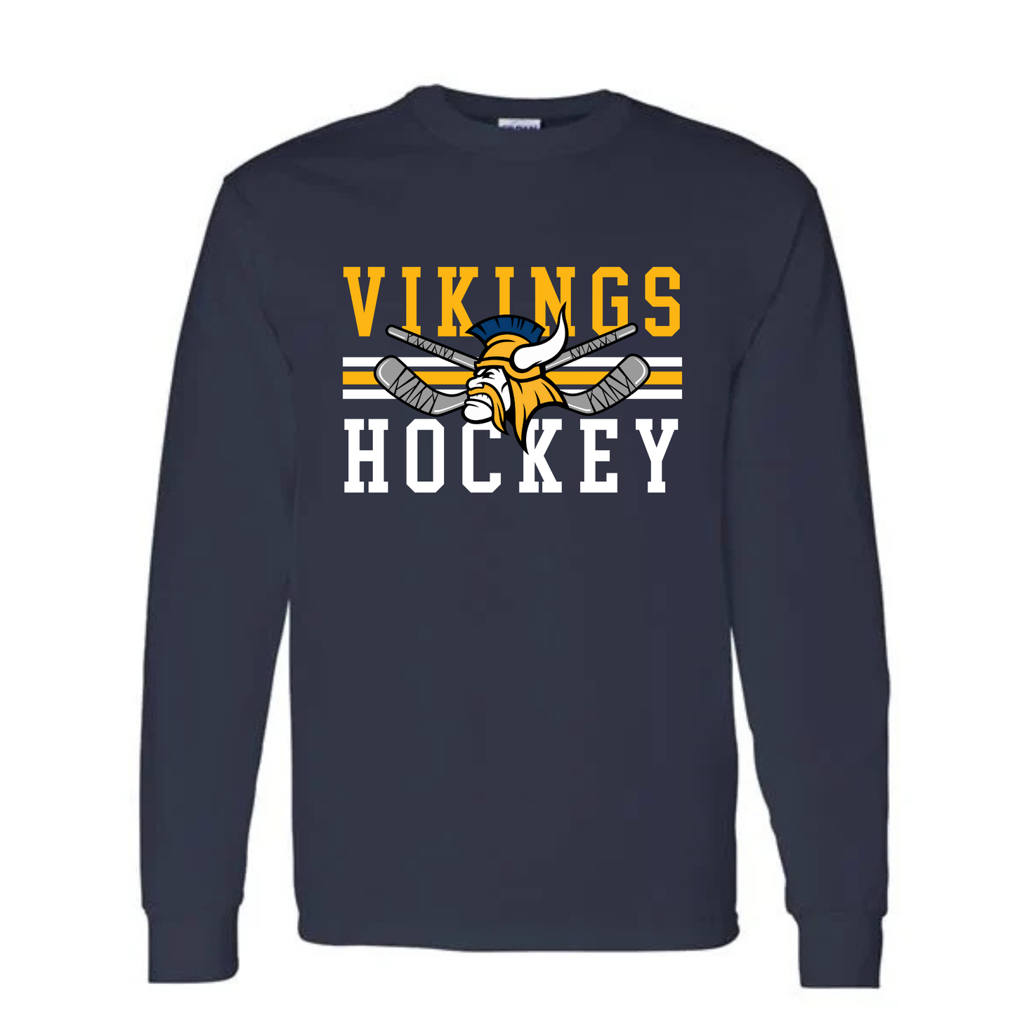 Cadillac Vikings Hockey UNISEX Long-Sleeve T-Shirt