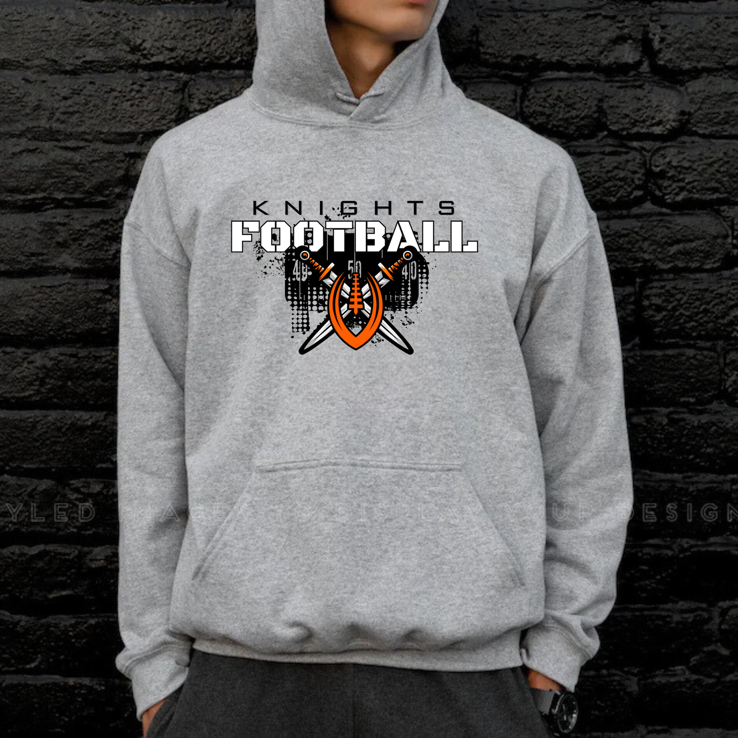 Knights Junior Football Unisex YOUTH Hoodie