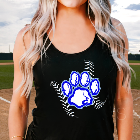 Great Lakes Cougars Baseball ADULT Racerback Tank Top