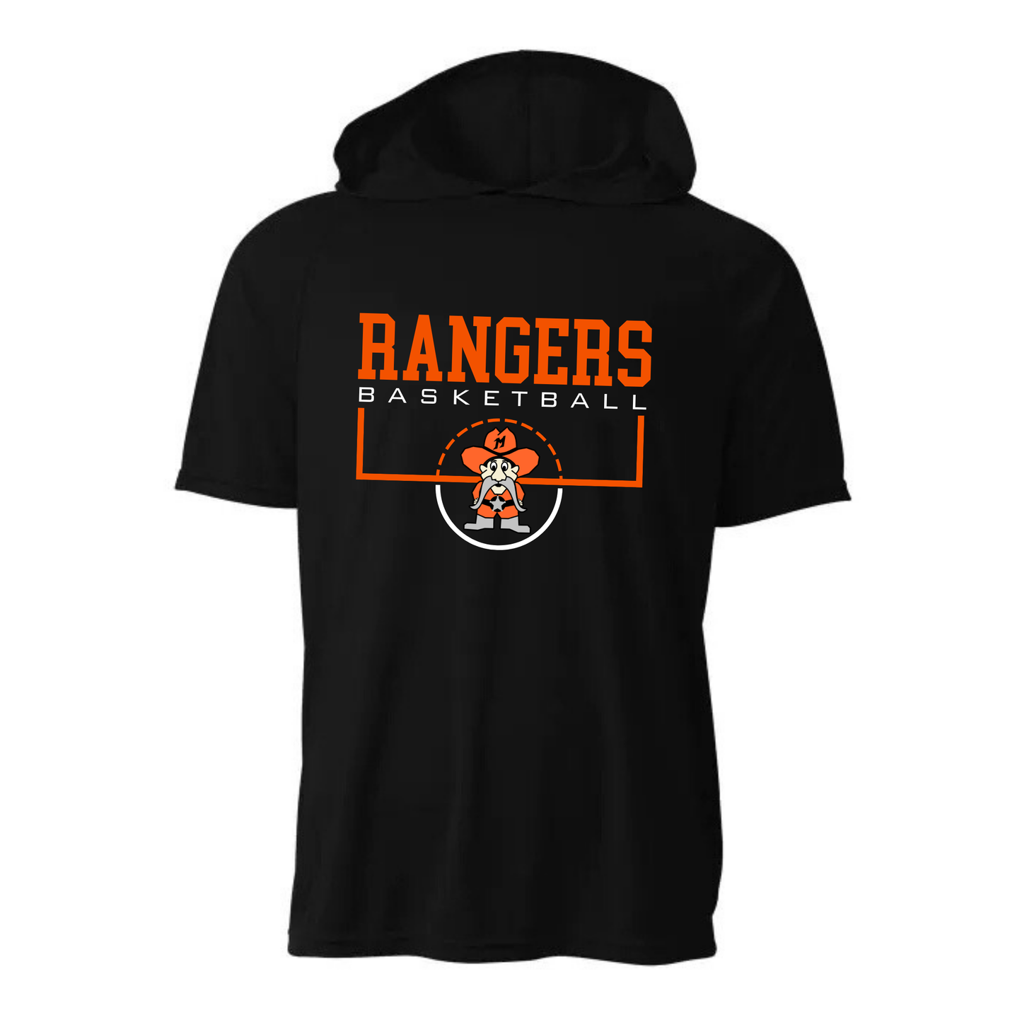 Manton Rangers Basketball DRI-FIT Cooling Performance Hooded T-Shirt