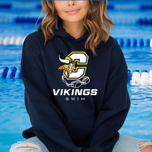 Cadillac Vikings Swim ADULT Hoodie