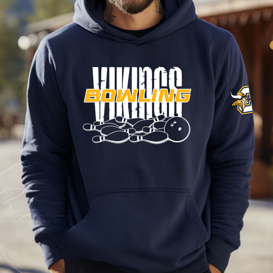 Cadillac Vikings Bowling ADULT Hoodie
