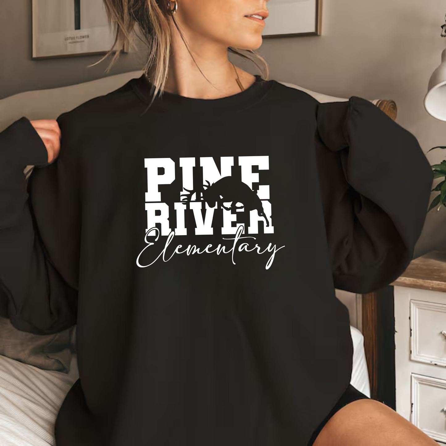 Pine River Elementary ADULT Crewneck Sweatshirt