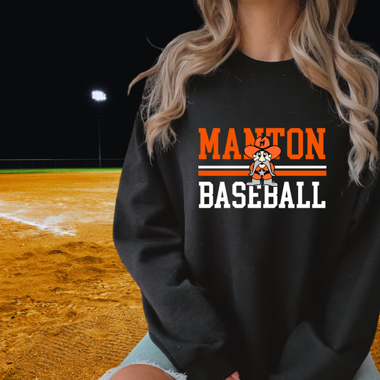 Manton Rangers Baseball ADULT Unisex Crewneck Sweatshirt