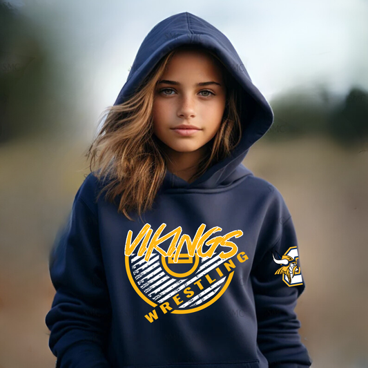 Vikings Wrestling YOUTH Hoodie