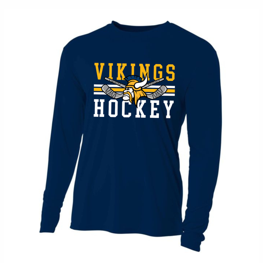 Cadillac Vikings Hockey DRI-FIT Cooling Performance Long-Sleeve T-Shirt