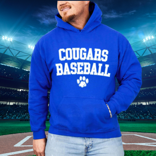 Great Lakes Cougars Baseball ADULT Hoodie