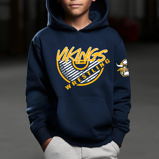 Vikings Wrestling YOUTH Hoodie