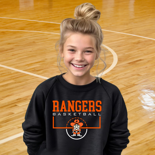 Manton Rangers Basketball YOUTH Crewneck Sweatshirt