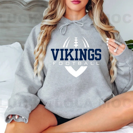 Cadillac Vikings Football ADULT Hoodie