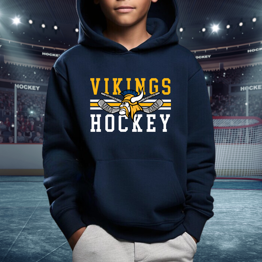 Cadillac Vikings Hockey Unisex YOUTH Hoodie