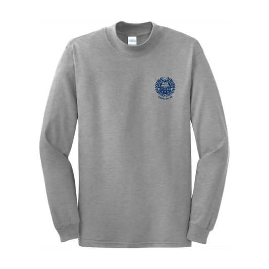 AMVETS Post #110 Long-Sleeve Mock Turtleneck (PC61M) - ATHLETIC HEATHER