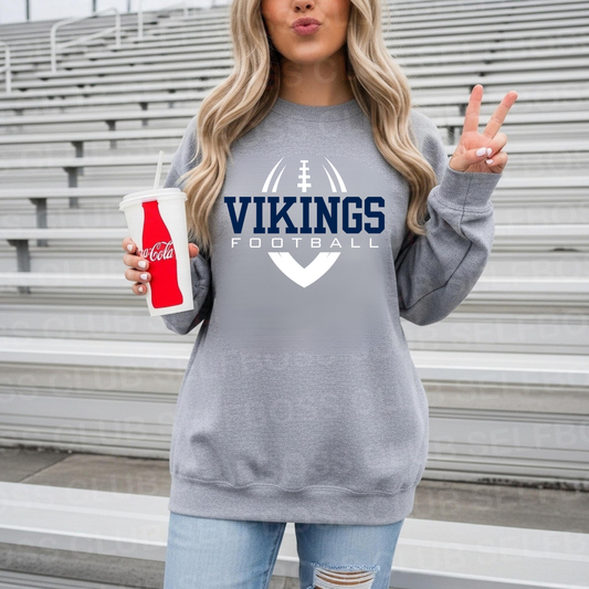 Cadillac Vikings Football ADULT Unisex Crewneck Sweatshirt