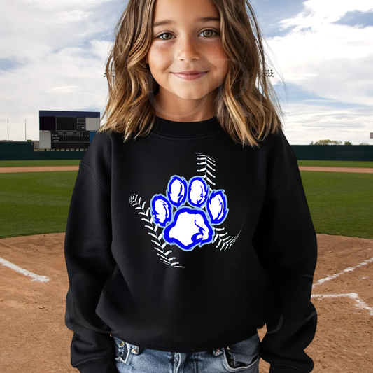Great Lakes Cougars Baseball Unisex YOUTH Crewneck Sweatshirt